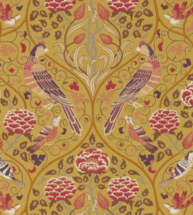 Seasons By May Wallpaper - Saffron - 216685 - Morris & Co