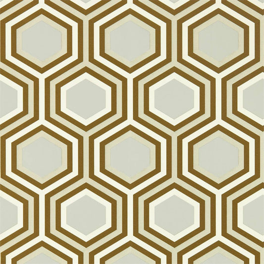 Selo Wallpaper - Gold/Platinum - Harlequin - HSAW112147 - Morris Wallpaper
