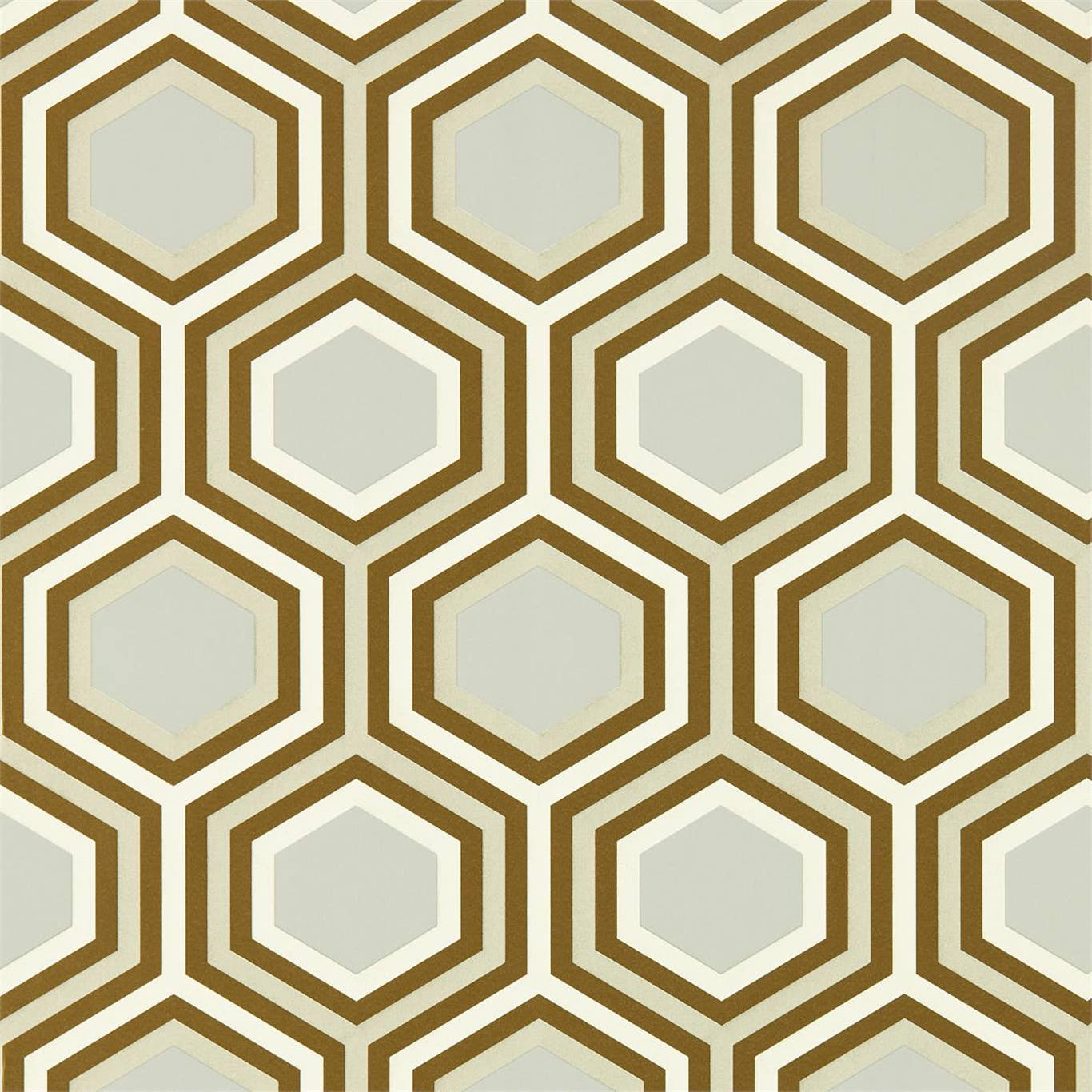 Selo Wallpaper - Gold/Platinum - HSAW112147 - Harlequin - Premier Wallcovering
