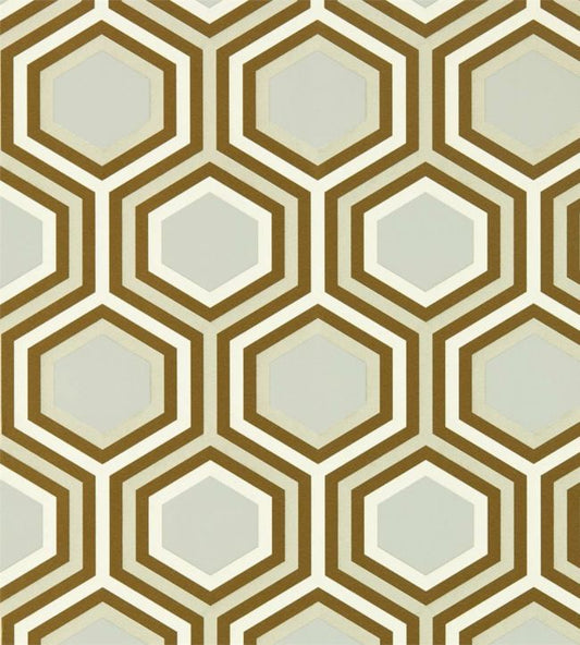 Selo Wallpaper - Gold/Platinum - HSAW112147 - Harlequin - Morris Wallpaper