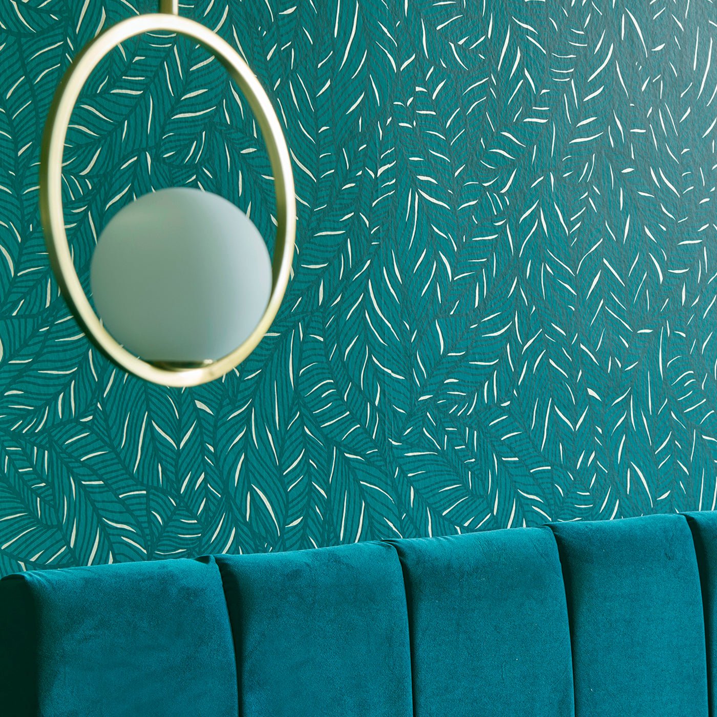 Selva Wallpaper - Emerald - Clarke & Clarke - W0144/02 - Morris Wallpaper