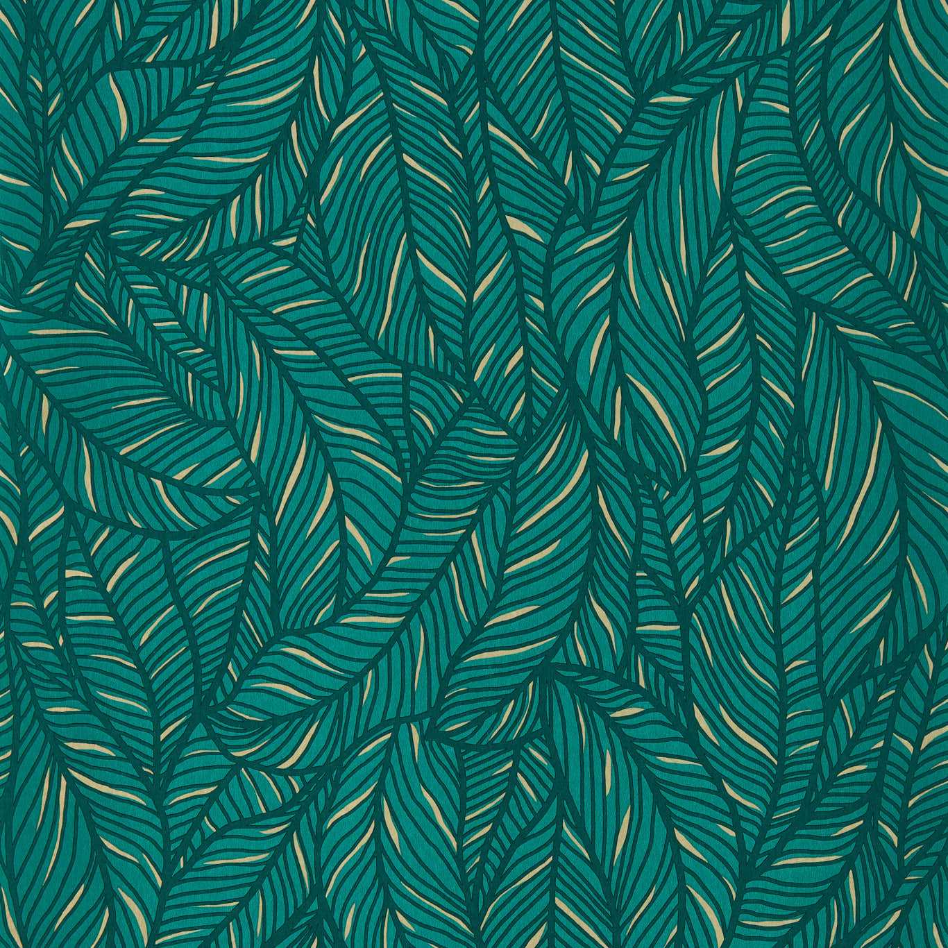 Selva Wallpaper - Emerald - Clarke & Clarke - W0144/02 - Morris Wallpaper