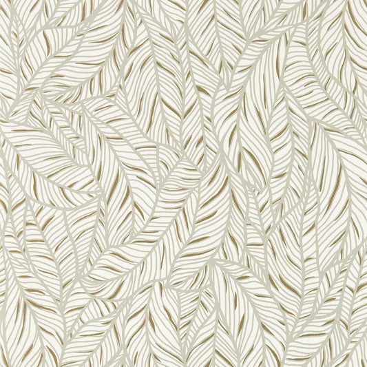 Selva Wallpaper - Linen/Champagne - Clarke & Clarke - W0144/03 - Morris Wallpaper