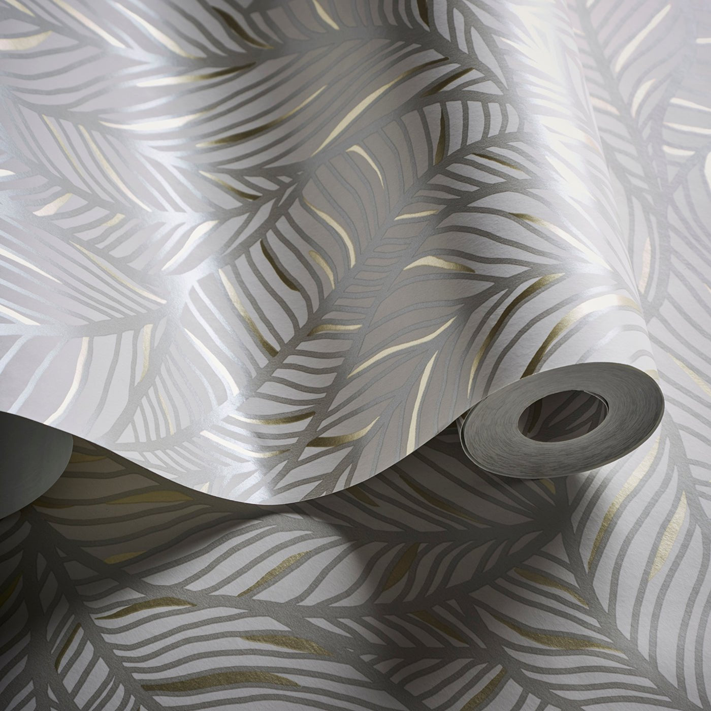 Selva Wallpaper - Linen/Champagne - Clarke & Clarke - W0144/03 - Morris Wallpaper