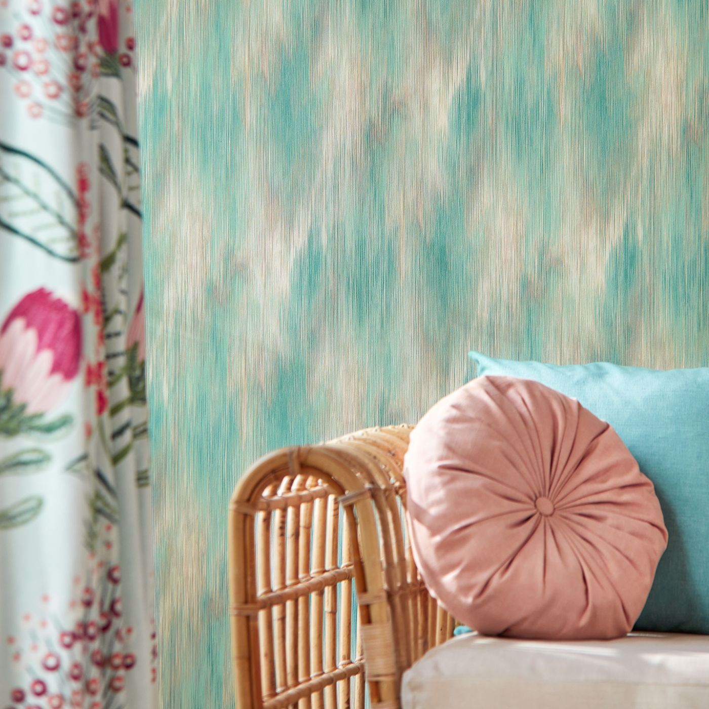 Serengeti Wallpaper - Midnight - Clarke & Clarke - W0191/03 - Morris Wallpaper