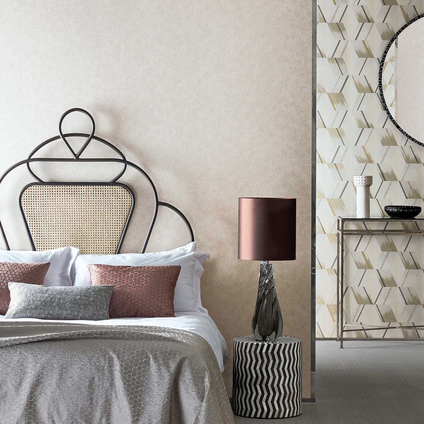 Shagreen Wallpaper - Empire Grey - Zoffany - ZRHW312909 - Morris Wallpaper