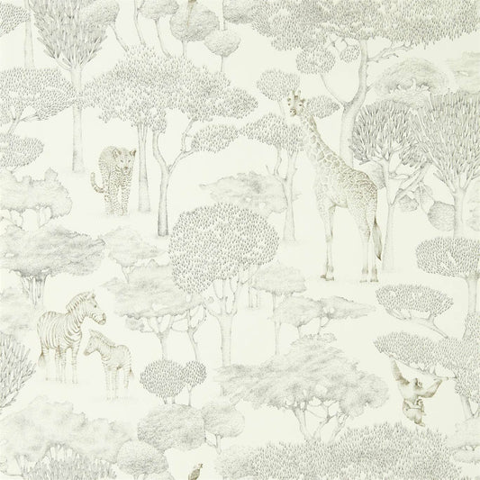 Shamwari Wallpaper - Chalk/Slate - Harlequin - HMIW112243 - Morris Wallpaper