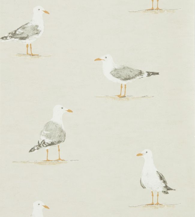 Shore Birds Wallpaper - Driftwood - DCOA216563 - Sanderson - Morris Wallpaper