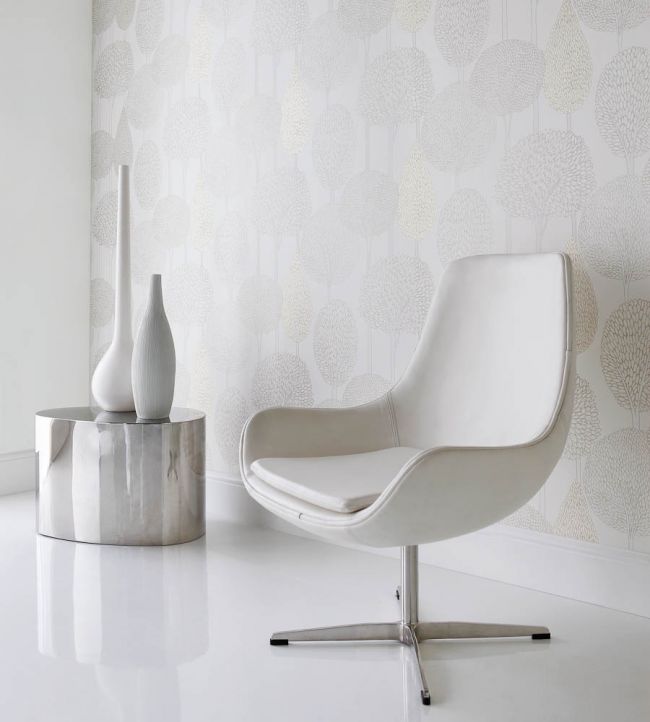 Silhouette Wallpaper - Pearlesant Neutrals - HJO60115 - Harlequin - Morris Wallpaper