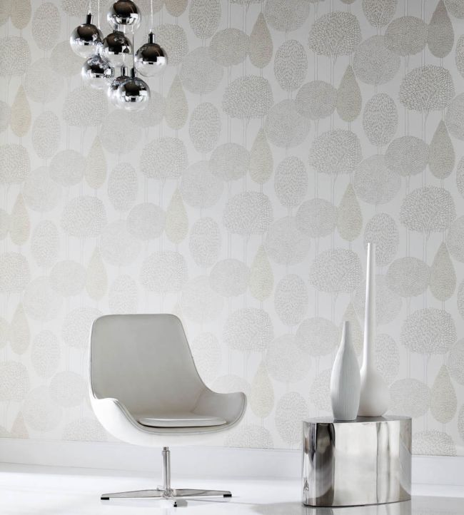 Silhouette Wallpaper - Pearlesant Neutrals - HJO60115 - Harlequin - Morris Wallpaper