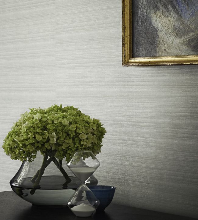 Silk Plain Wallpaper - Taupe - ZTOW310878 - Zoffany - Morris Wallpaper