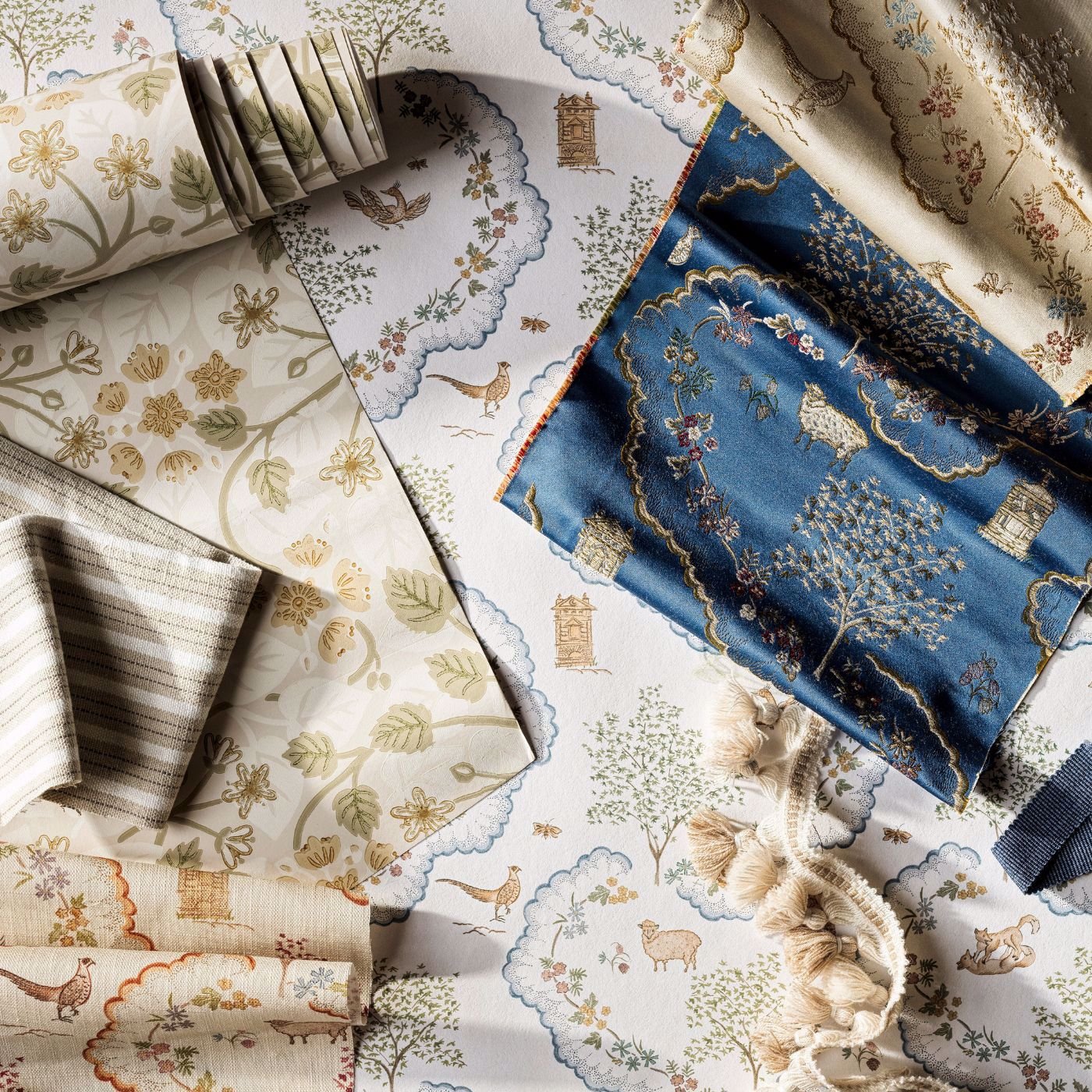 Silver Lime Wallpaper - Gritstone & Rose - Sanderson - DHIP217514 - Morris Wallpaper