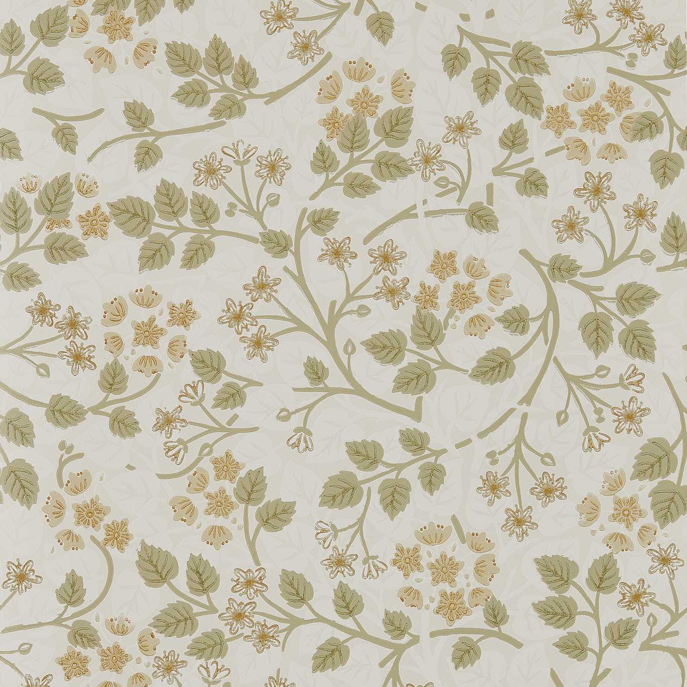 Silver Lime Wallpaper - Lichen - Sanderson - DHIP217515 - Morris Wallpaper