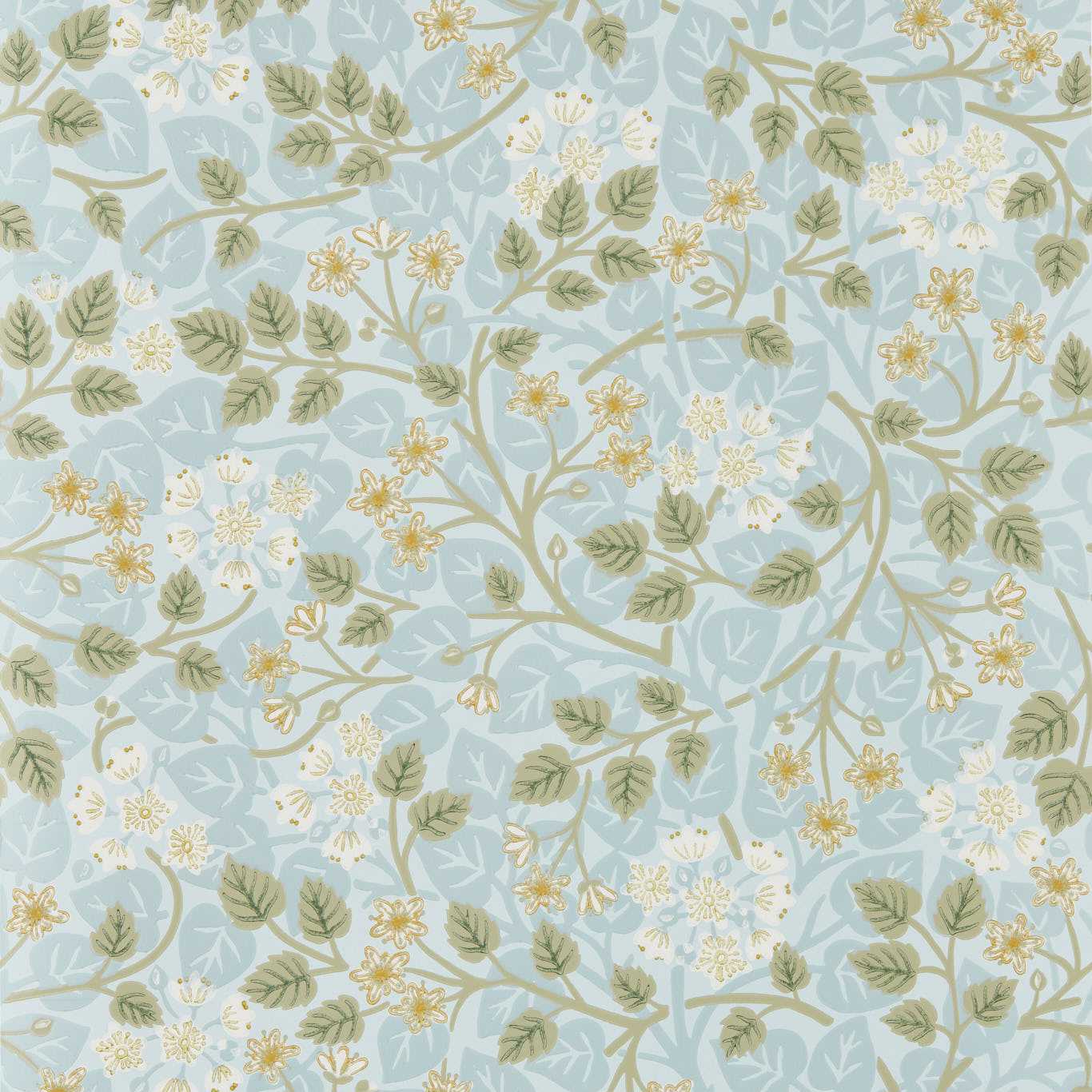Silver Lime Wallpaper - Mineral/Gooseberry - Sanderson - DHIP217517 - Morris Wallpaper