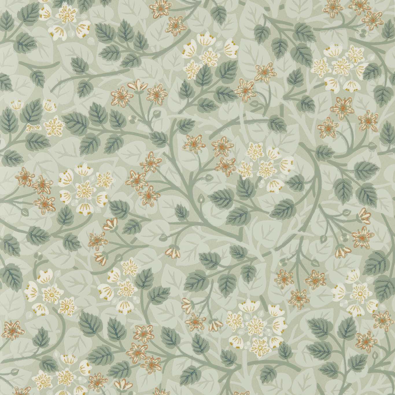 Silver Lime Wallpaper - Nymph - Sanderson - DHIP217516 - Morris Wallpaper