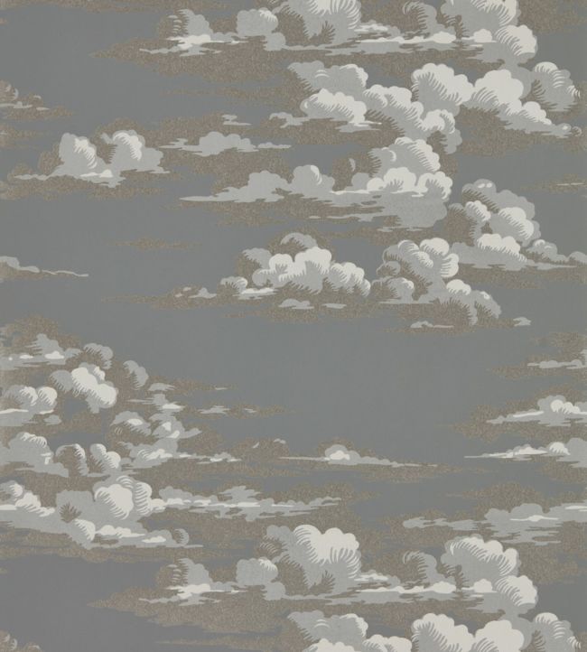 Silvi Clouds Wallpaper - Taupe Grey - DYSI216603 - Sanderson - Morris Wallpaper