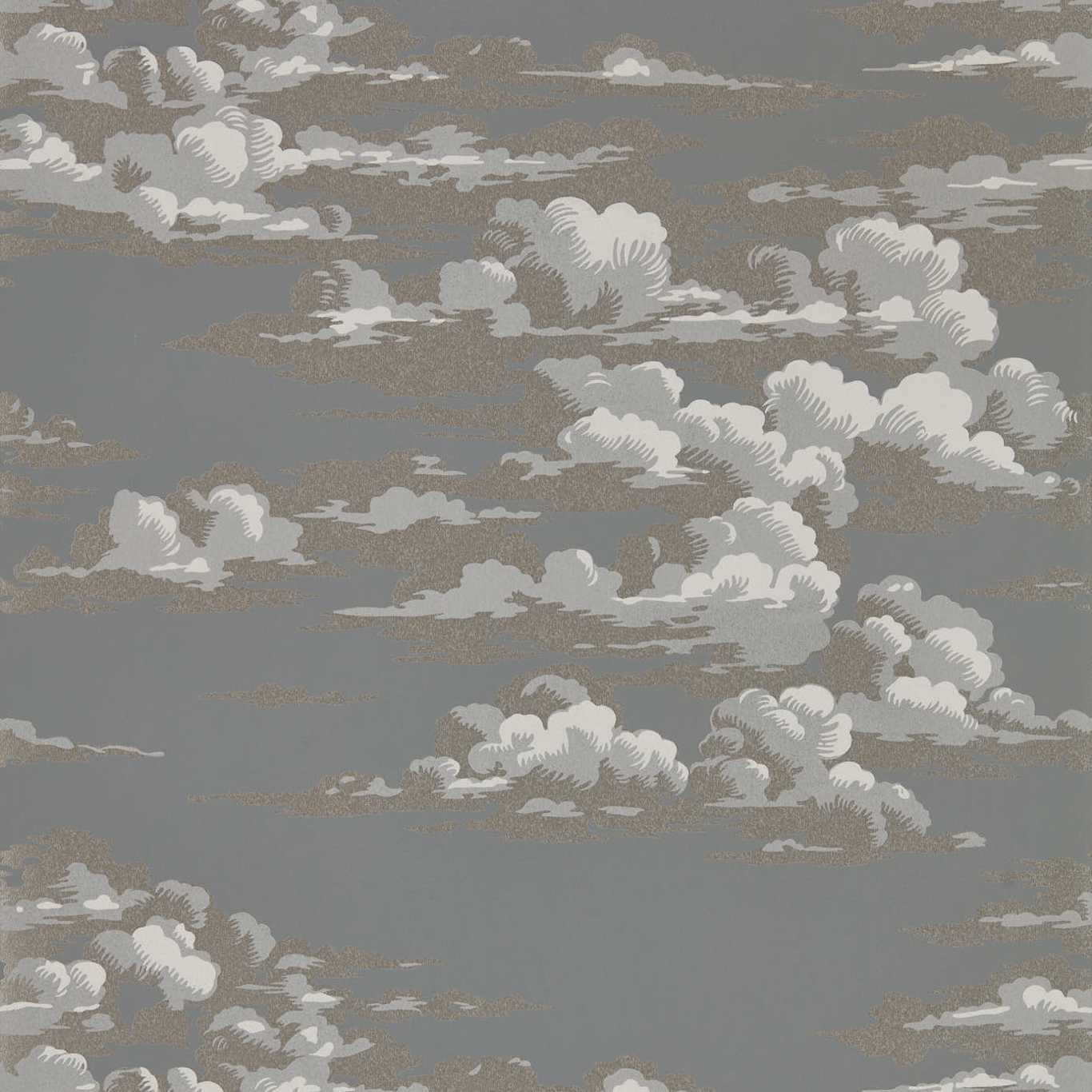 Silvi Clouds Wallpaper - Taupe Grey - Sanderson - DYSI216603