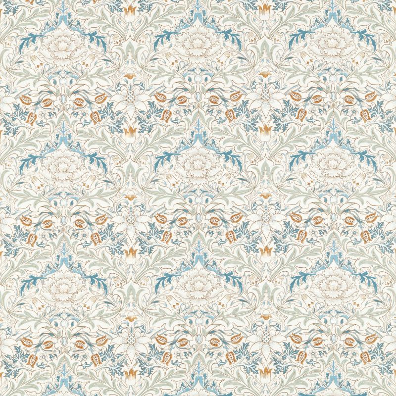 Simply Severn Fabric - Bayleaf/Annatto - Morris & Co - 226905 - Premier Wallcovering