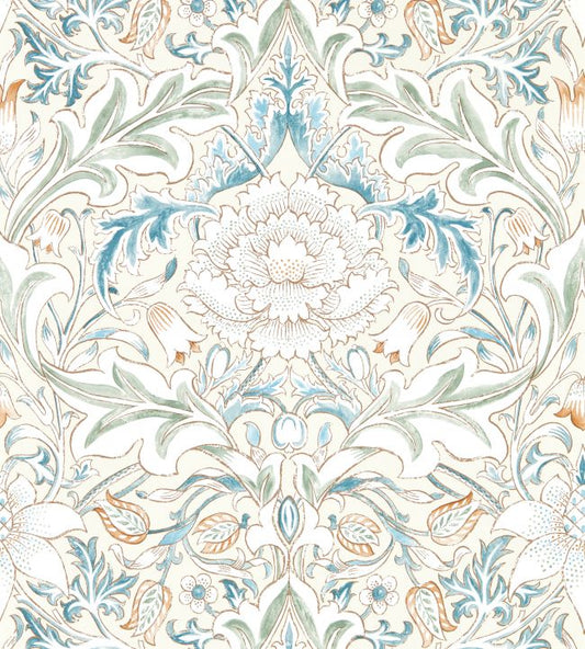 Simply Severn Wallpaper - Bayleaf/Annatto - 217074 - Morris & Co