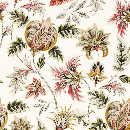 Sizergh Wallpaper - Blush/Sage - Clarke & Clarke - W0198/01 - Morris Wallpaper