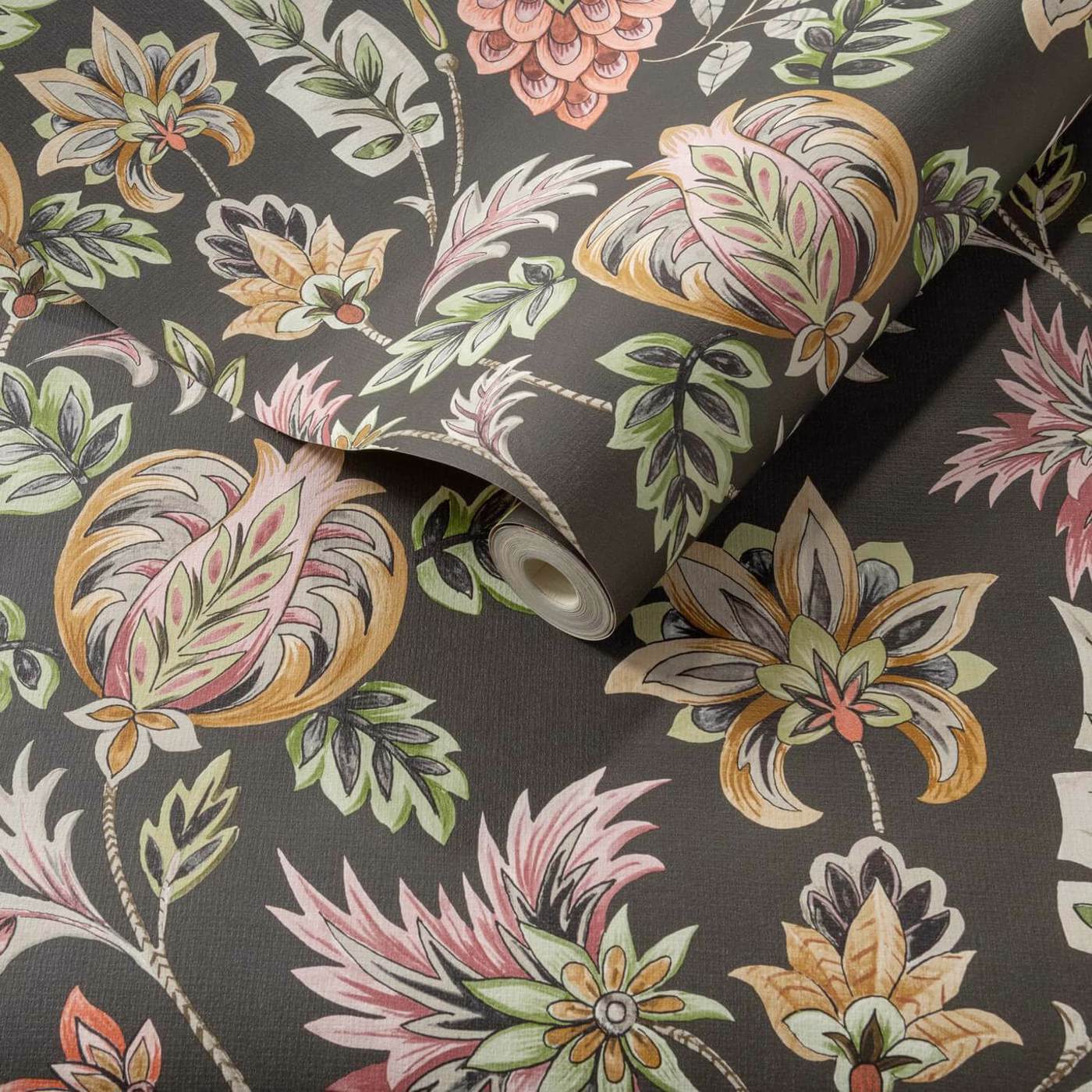Sizergh Wallpaper - Charcoal - Clarke & Clarke - W0198/02 - Morris Wallpaper