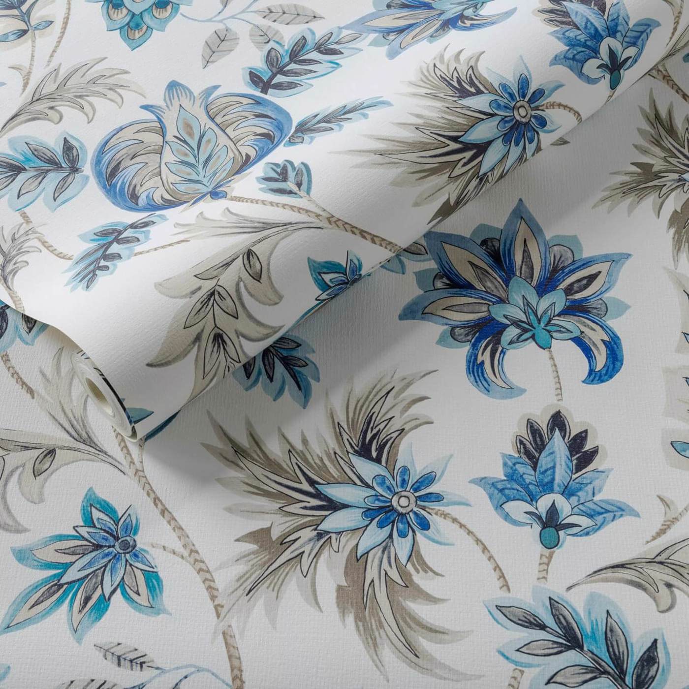 Sizergh Wallpaper - Denim - Clarke & Clarke - W0198/03 - Morris Wallpaper