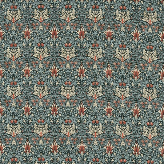Snakeshead Fabric - Thistle/Russet - Morris & Co - 224466 - Premier Wallcovering