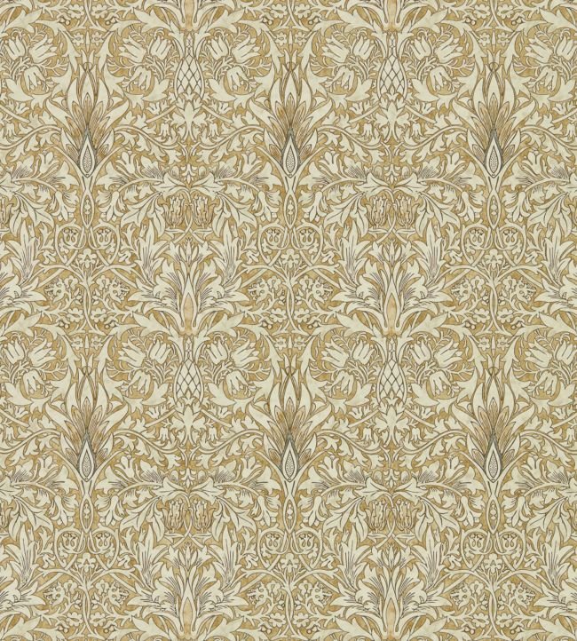 Snakeshead Wallpaper - Gold/Linen - DMA4216429 - Morris & Co - Morris Wallpaper