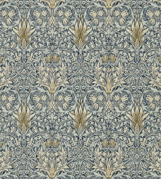 Snakeshead Wallpaper - Indigo/Cumin - 216428 - Morris & Co
