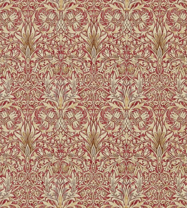 Snakeshead Wallpaper - Madder/Gold - 216426 - Morris & Co