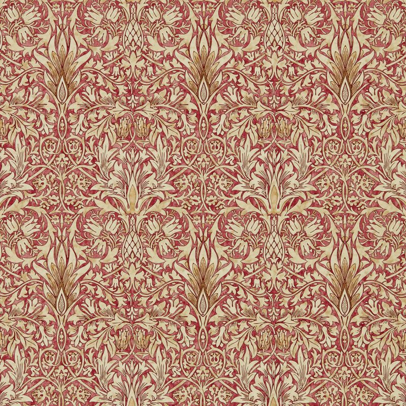 Snakeshead Wallpaper - Madder/Gold - Morris & Co - 216847 - Morris Wallpaper