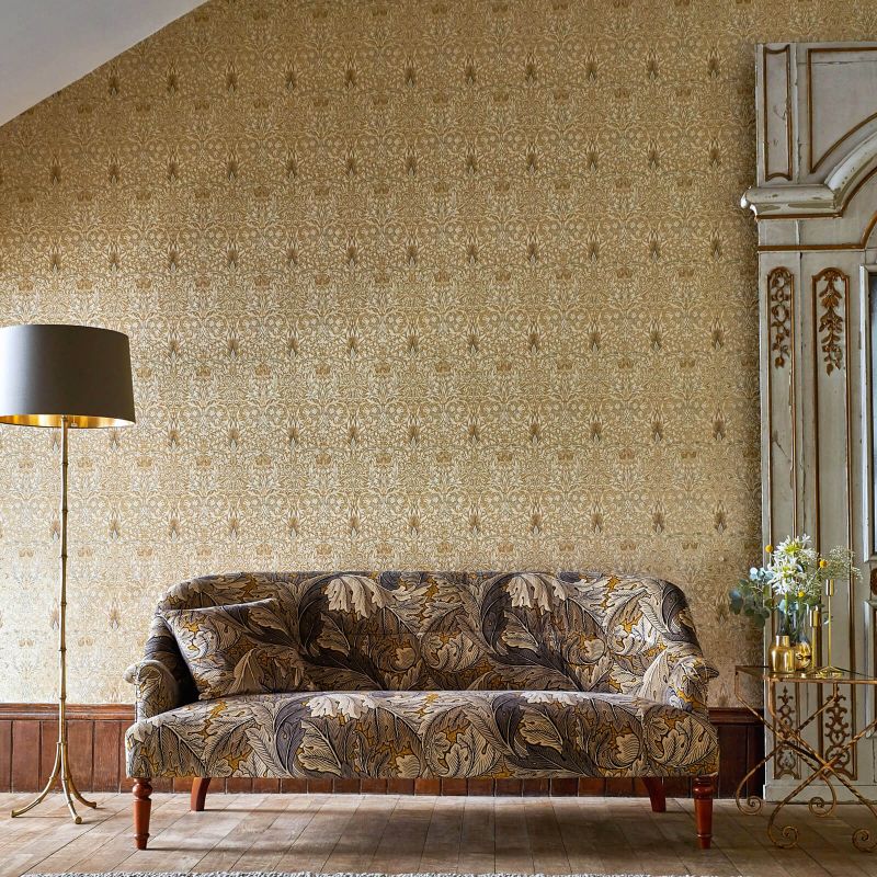 Snakeshead Wallpaper - Stone/Cream - Morris & Co - 216822 - Morris Wallpaper