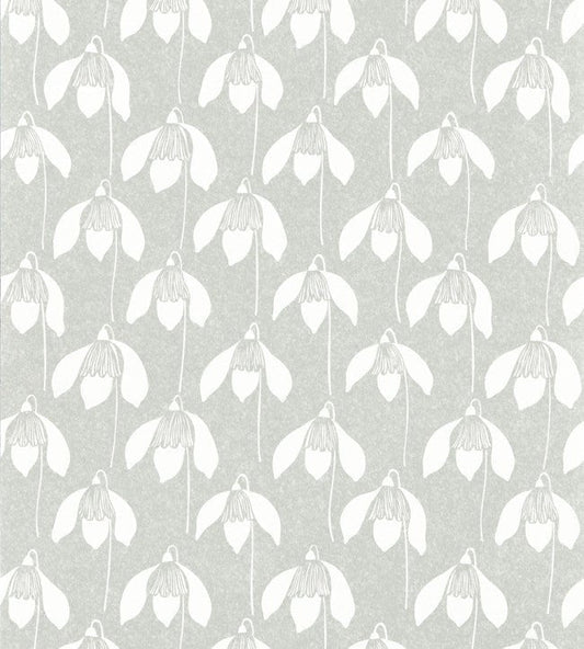 Snowdrop Wallpaper - Pewter - NART112813 - Scion