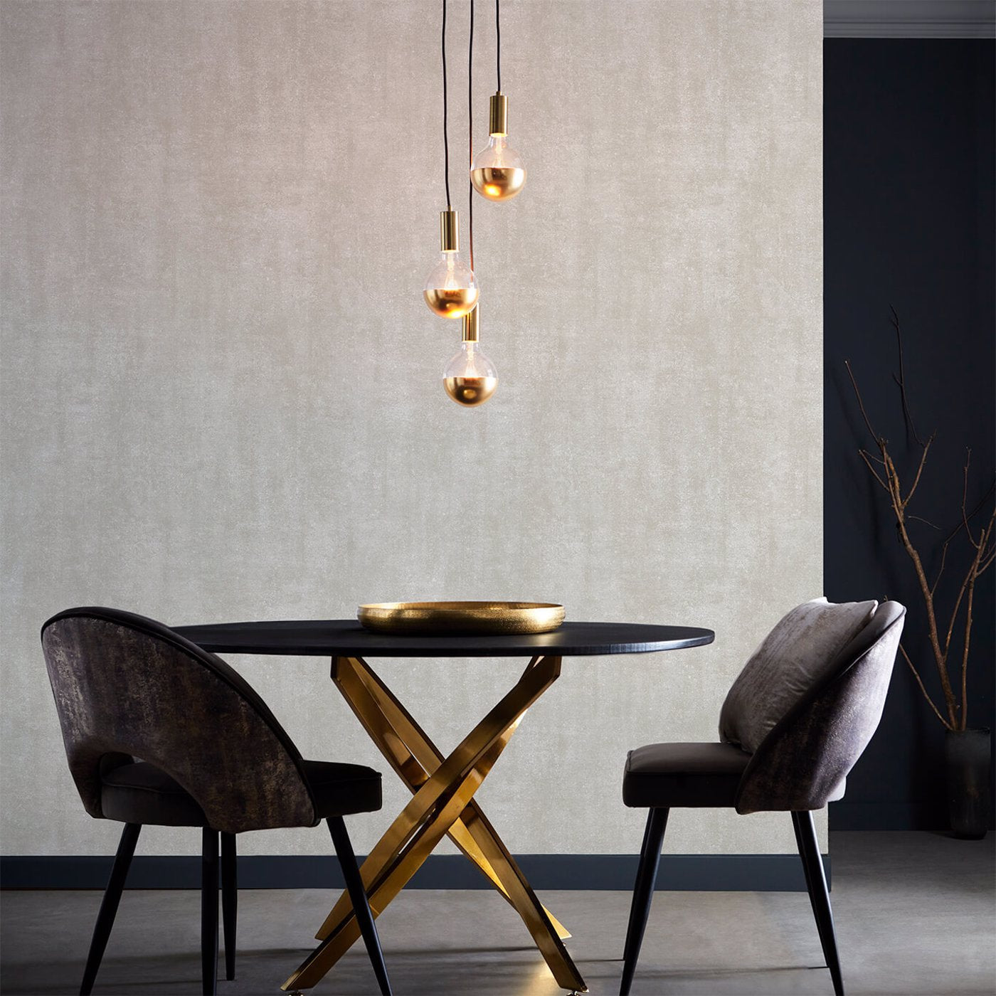 Sontuoso Wallpaper - Pebble - Clarke & Clarke - W0169/04 - Morris Wallpaper