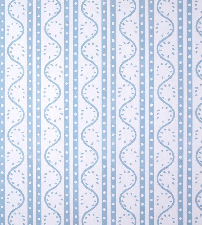 Split Pea Wallpaper - Coast Blue - Scion - NSCW113286 - Morris Wallpaper