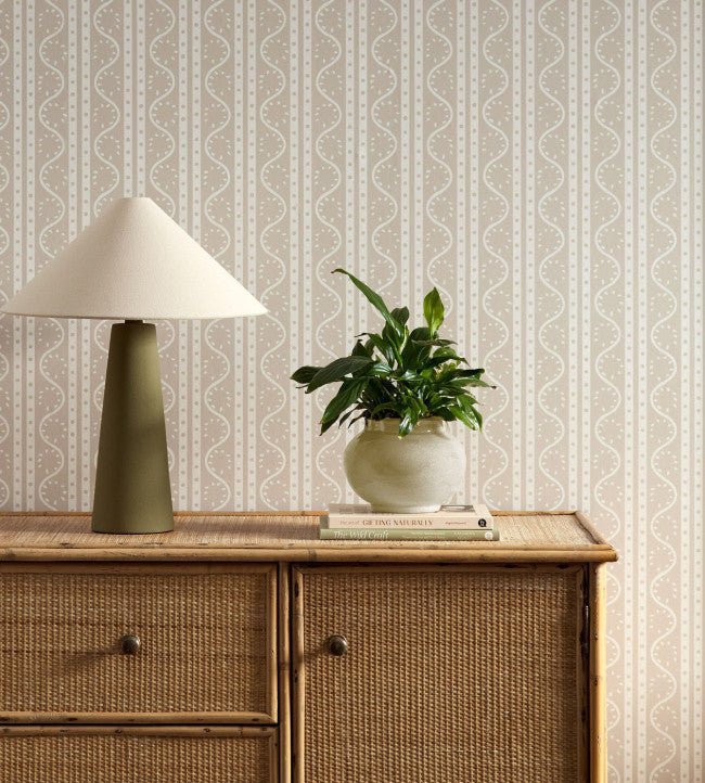 Split Pea Wallpaper - Linen - Scion - NSCW113285 - Morris Wallpaper