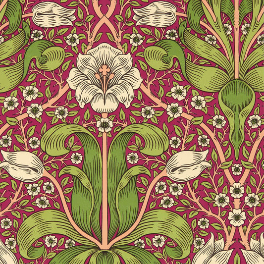 Spring Thicket Wallpaper - Maraschino Cherry - 217337 - Morris & Co