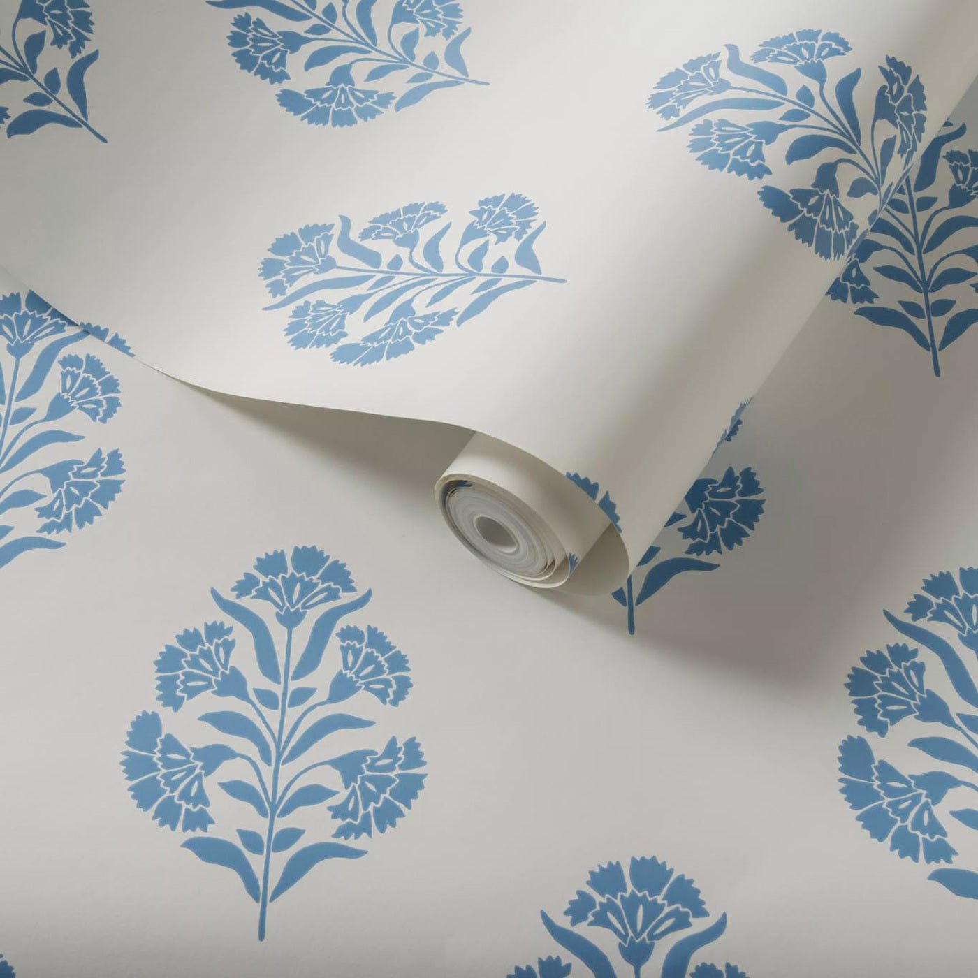 Standen Wallpaper - Denim - Clarke & Clarke - W0199/02 - Morris Wallpaper