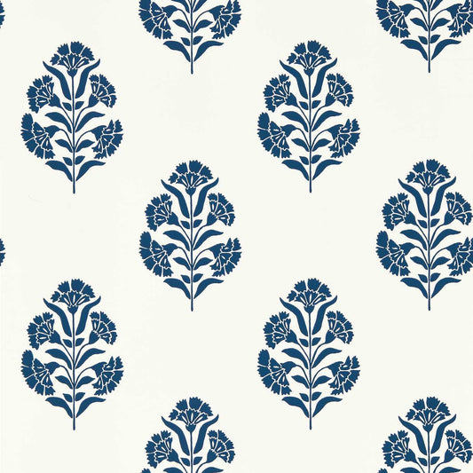Standen Wallpaper - Midnight - Clarke & Clarke - W0199/03 - Morris Wallpaper