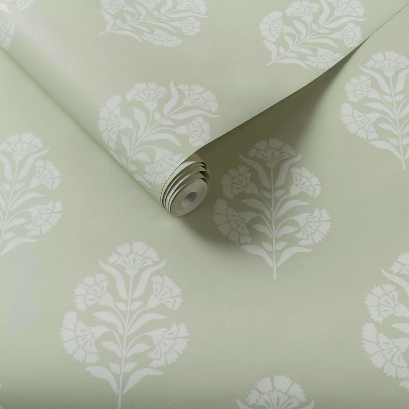 Standen Wallpaper - Sage - Clarke & Clarke - W0199/06 - Morris Wallpaper