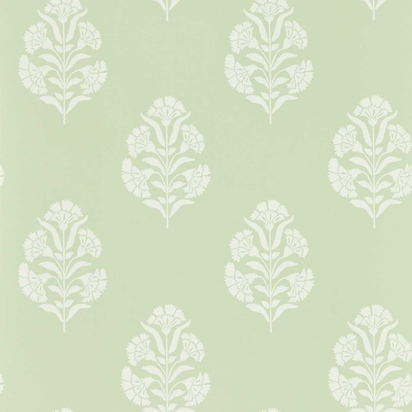 Standen Wallpaper - Sage - Clarke & Clarke - W0199/06 - Morris Wallpaper