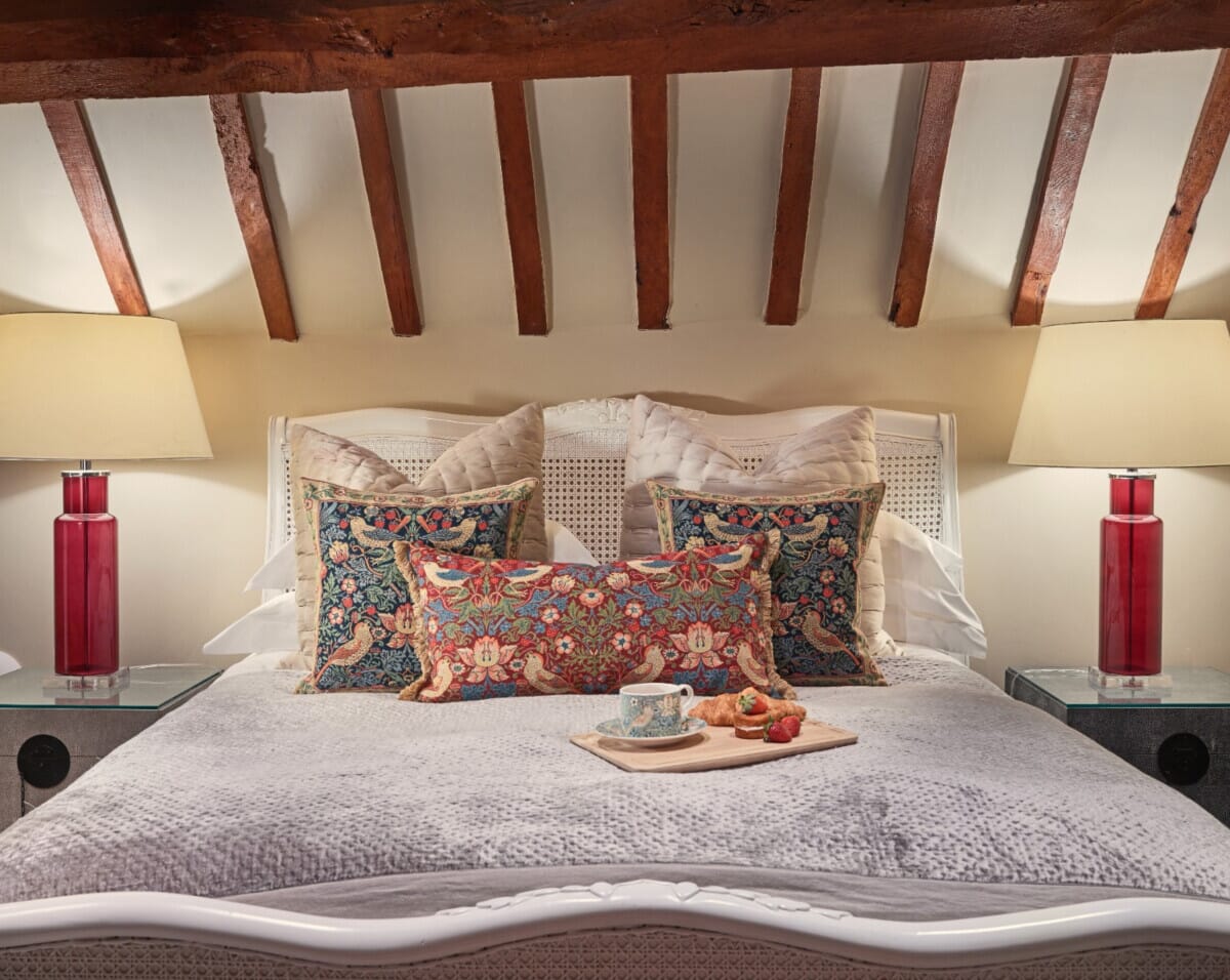 Strawberry Thief Classic Tapestry Cushion with Feather Filler - Hines - 1006 - Morris Wallpaper