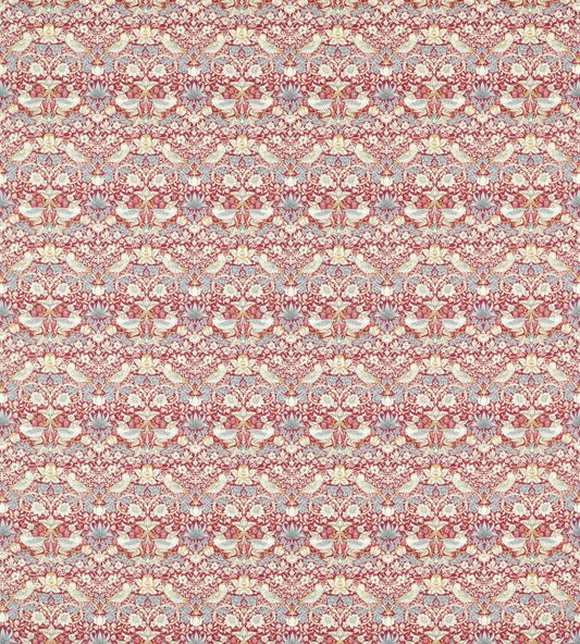 Strawberry Thief Fabric - Plum - F1678/03 - Clarke & Clarke