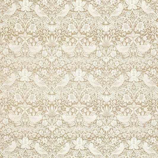 Strawberry Thief Jacquard Fabric - Linen - F1746/03 - Clarke & Clarke