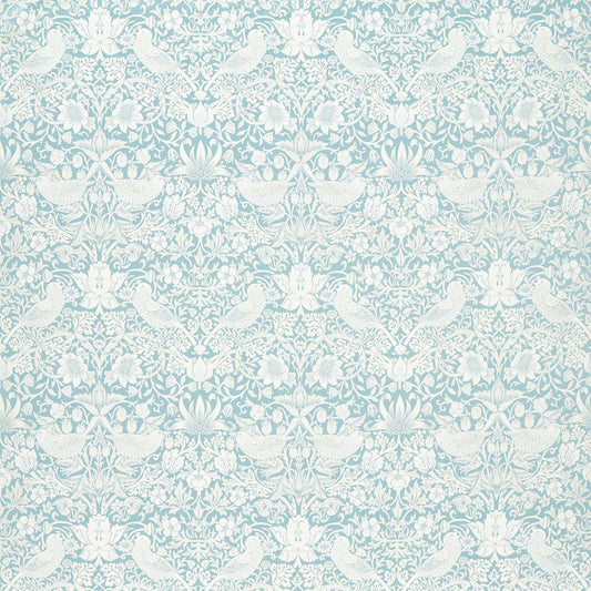 Strawberry Thief Jacquard Fabric - Mineral - F1746/04 - Clarke & Clarke