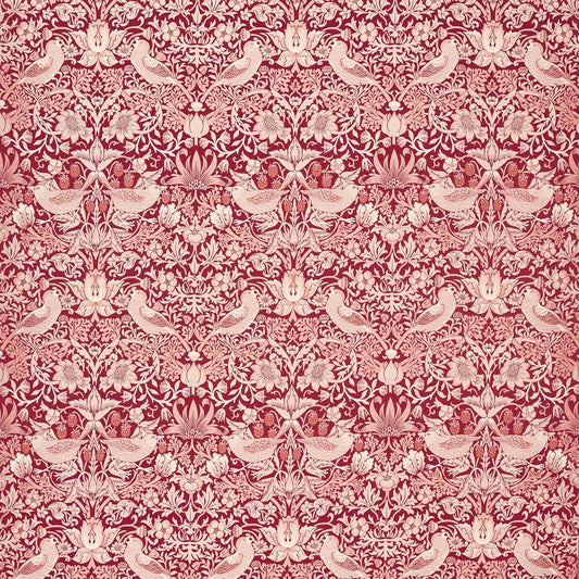 Strawberry Thief Jacquard Fabric - Plum - F1746/05 - Clarke & Clarke