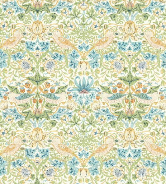 Strawberry Thief Wallpaper - Apple/Blush - W0171/01 - Clarke & Clarke - Morris Wallpaper