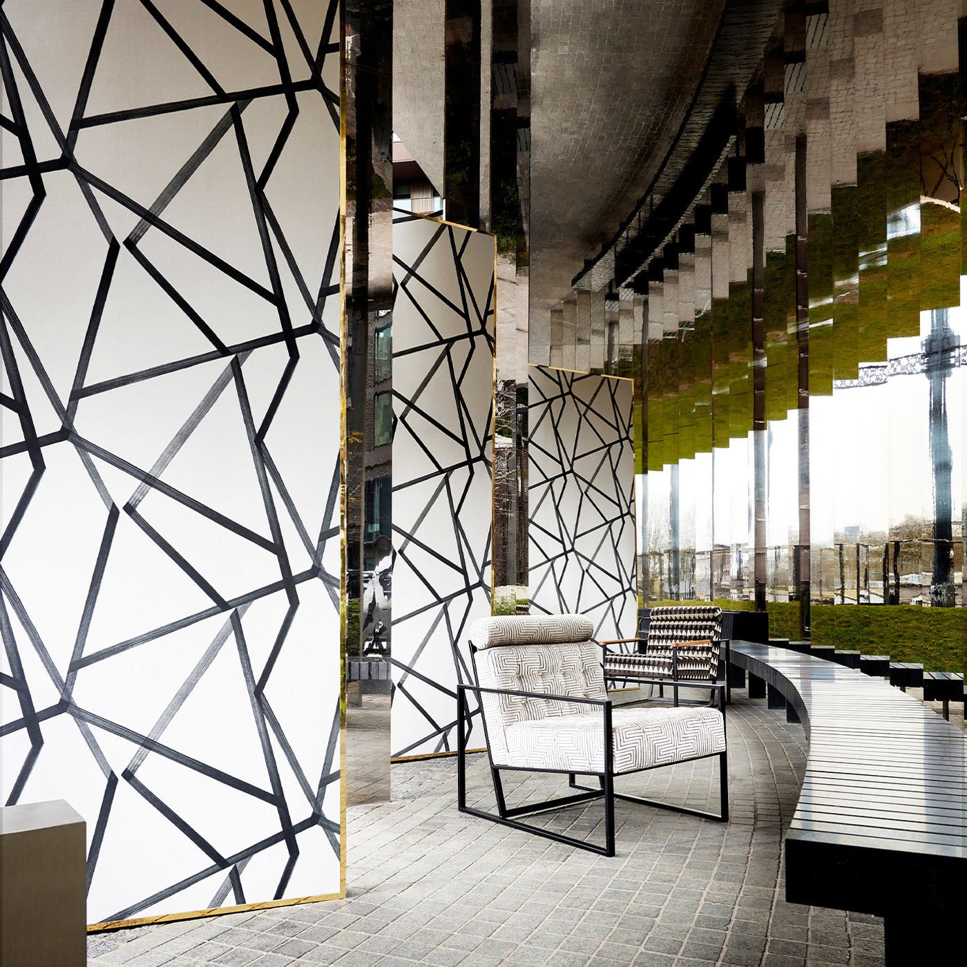 Sumi Wallpaper - Pearl/Charcoal - Harlequin - HTEW112600 - Morris Wallpaper