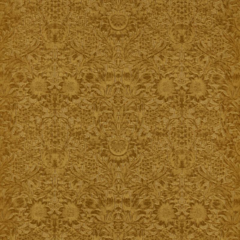 Sunflower Caffoy Velvet Fabric - Sussex Rush - Morris & Co - 237280 - Premier Wallcovering