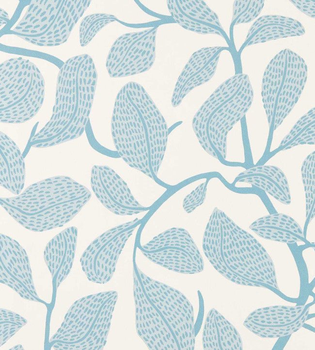 Sweet Bay Wallpaper - Coast Blue - Scion - NSCW113269 - Morris Wallpaper